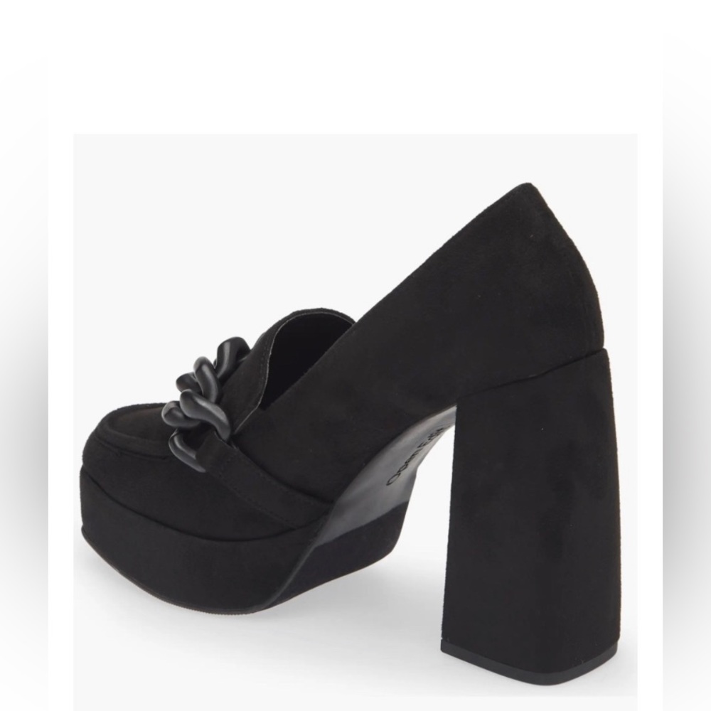 Open Edit Lainey Platform Loafer Pump in Black